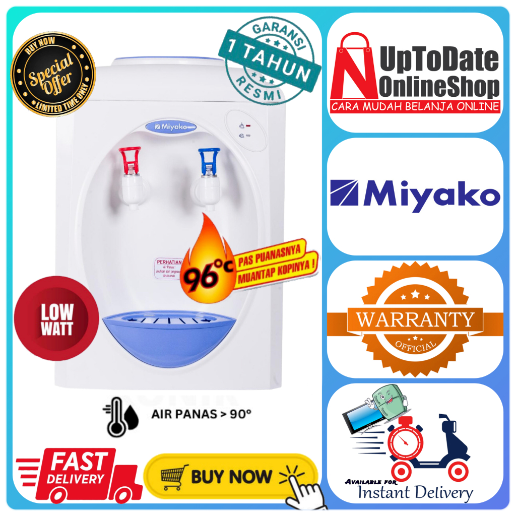 DISPENSER MIYAKO WD-189H WD189H 189H PORTABLE DISPENSER MIYAKO TANGKI ANTI KARAT SUPER LOW WATT MIYA