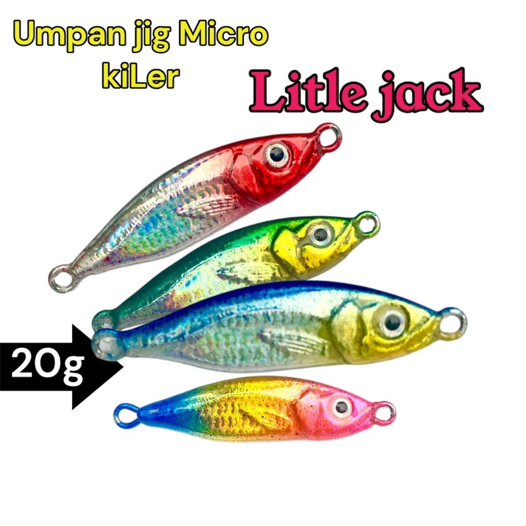 cod micro jig litle jack 20g umpan jigging micro jig kiler umpan casting umpan laut umpan slow jig m
