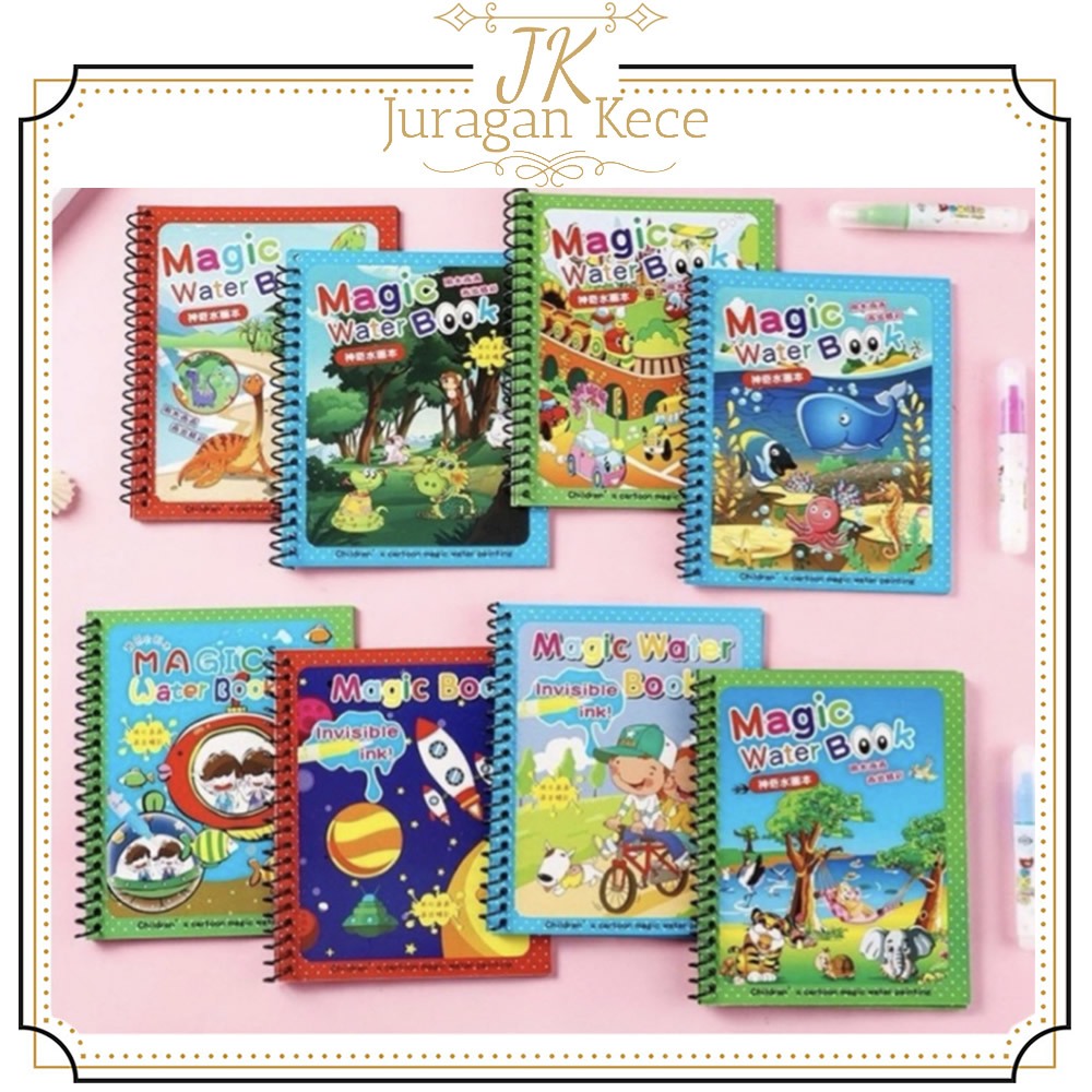 

Magic Water Book Drawing Painting Magic Water Pen Buku Gambar Mewarnai Edukasi Anak