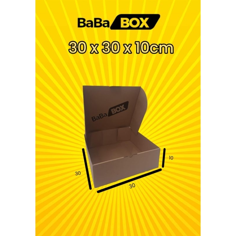 

Kardus Die Cut Kraft Box 30x30x10 cm