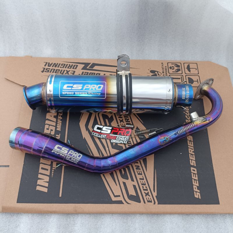 Knalpot Cs Pro Suara Bass Bulat Knalpot Racing Nmax / Vario / Aerox / Beat / Pcx/ Adv / Scoopy / Mio