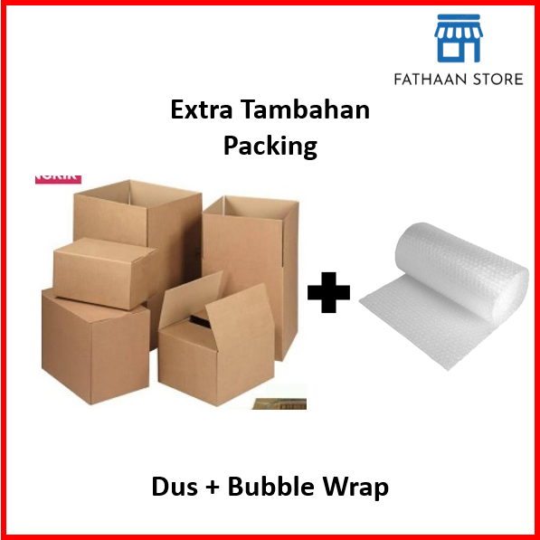 

Extra Xtra Packing / Tambahan Packing Dus dan Bubble Wrap