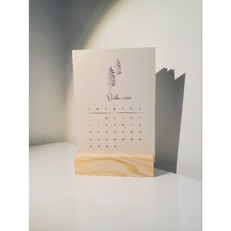

Kalender Meja / Desk Callendar 2024 A6 Aesthetic Minimalist