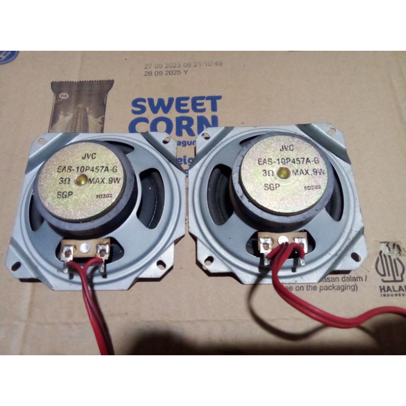speaker 4in copotan tape compo JVC sepasang
