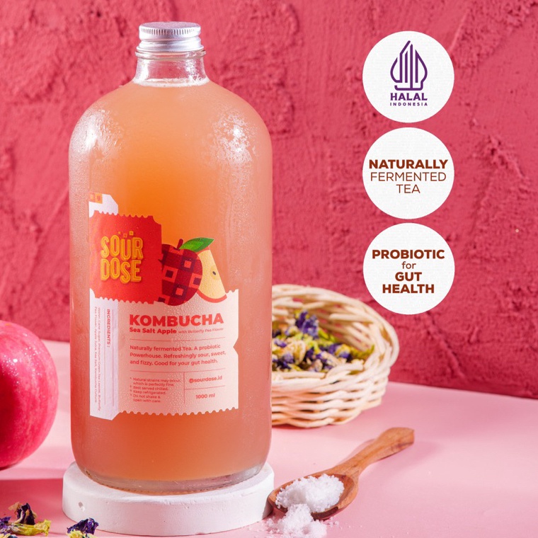 

NBT376 Terlaris Kombucha Sea Salt Apple 1ml by Sourdose