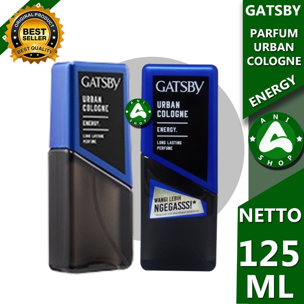 PARFUM GATSBY URBAN COLOGNE ENERGY BIRU 125 ML ani shopp