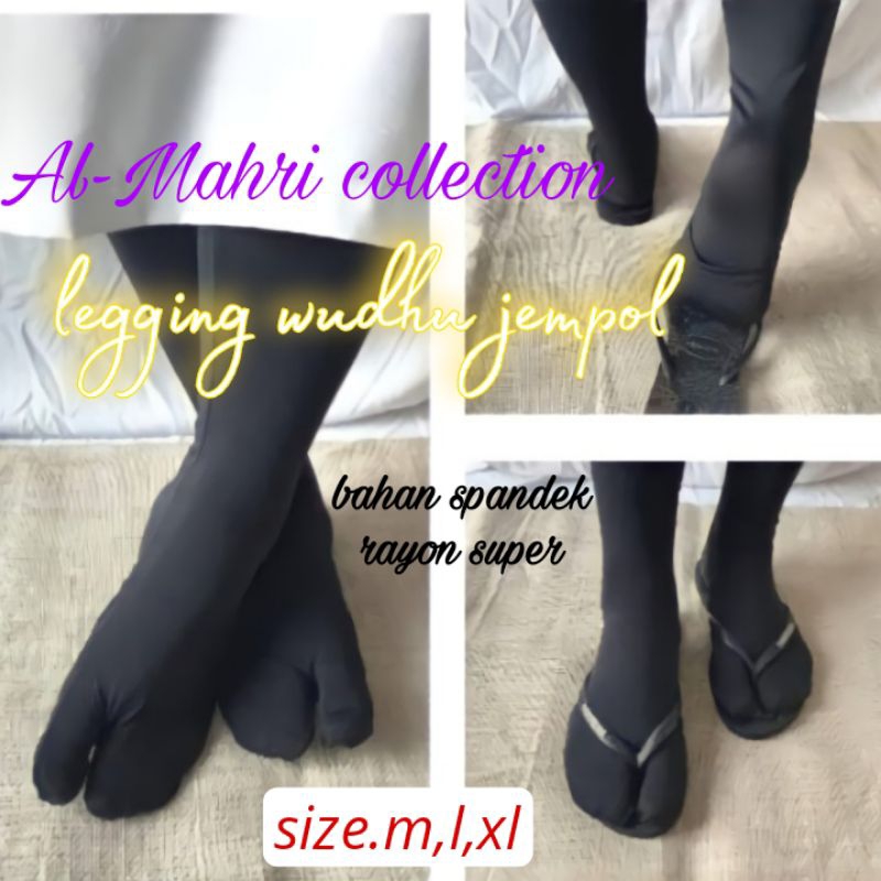 Legging wudhu jempol legging wudhu muslimah bahan spandek rayon super