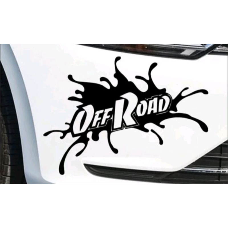 Cutting Sticker Body Mobil Off Road/Sticker Tulisan Off Road