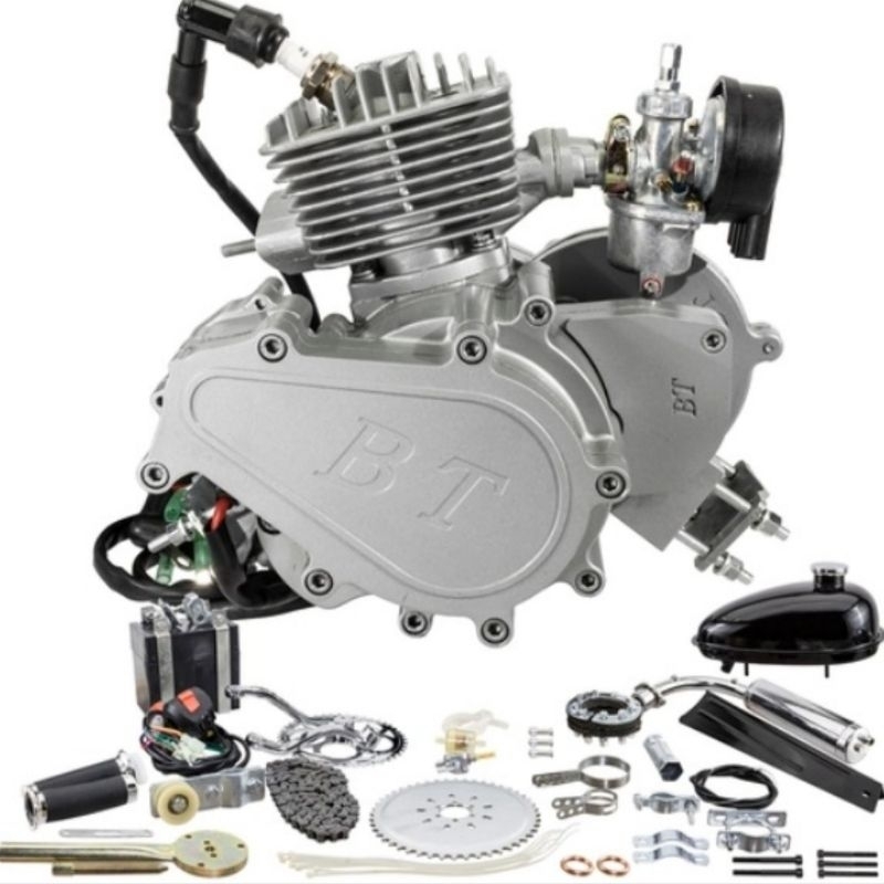 Mesin sepeda 80CC starter elektrik