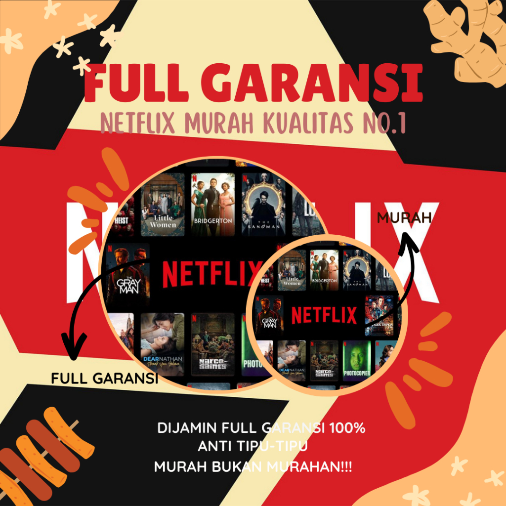 [FULL GARANSI] NETFLIXX 1 TAHUN NETFLX N SHARING PRIVATE 4K