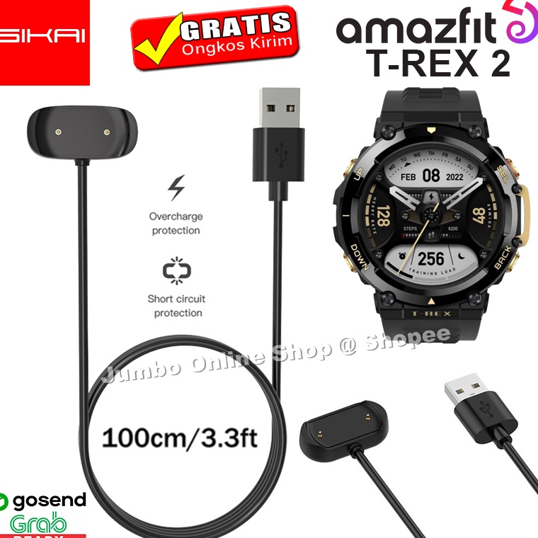 Flk Dock Charger USB Cable Amazfit TRex 2 TREX 2 Kabel Cas Magnetic s Murah