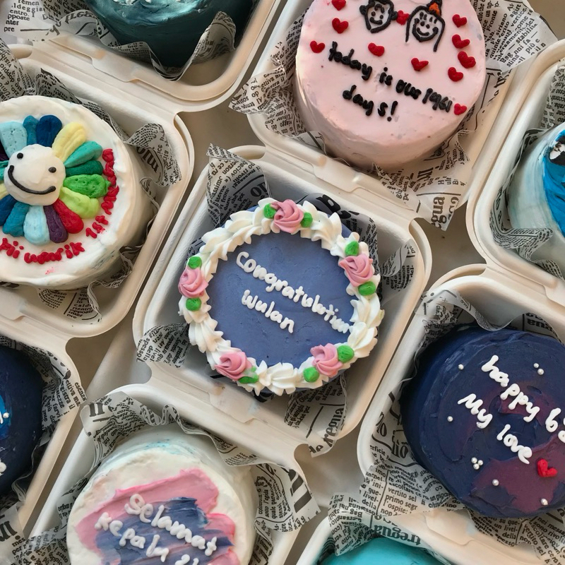 (CUSTOM) Korean Lunchbox Cake - Mini Bento Cake