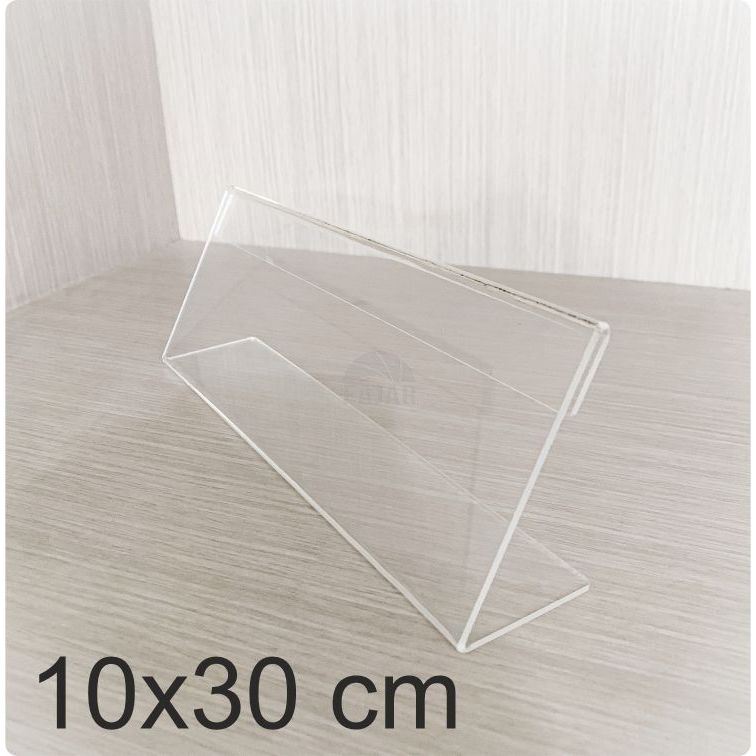 

Papan Nama Meja Satu Sisi Table Sign Akrilik 10x30 CM