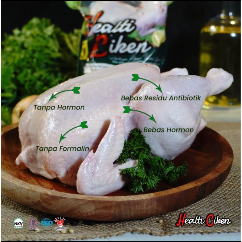 

AYAM UTUH PROBIOTIK / HEALTI CIKEN KARKAS FRESH / SEHAT pakan HERBAL