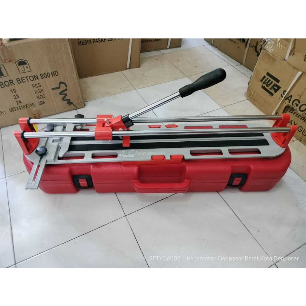 IWA Tile Cutter 600mm Alat Potong Keramik Marmer Granit Pemototong Keramik Manual Dorong 60CM BOX