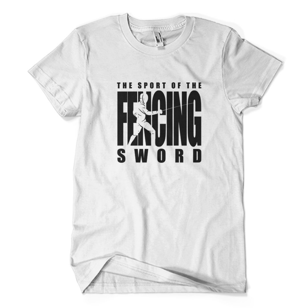 Kaos Distro Premium FENCING THE SPORT OF THE SWORD - Baju Hobi Sport Olahraga Anggar Unisex Dewasa