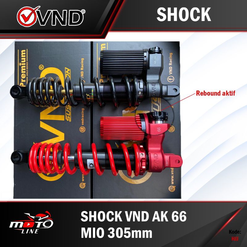 Shock VND AK 66 B1 Tabung Bawah Mio / Vario / Beat - 305mm