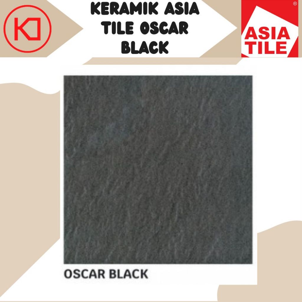 Keramik Lantai 40x40 Asia Tile Oscar Black