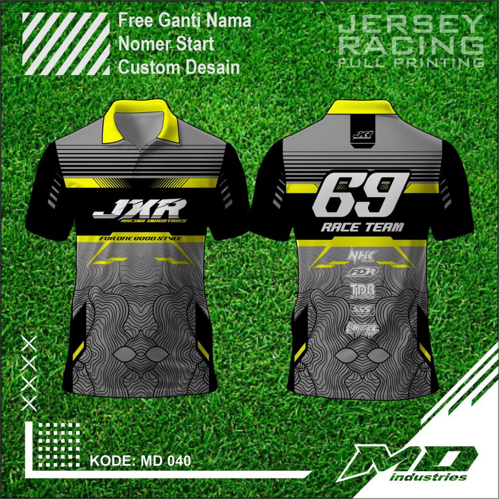 Jersey Balap Desain Keren - Baju Balap Racing Printing - Jersey Simple Keren