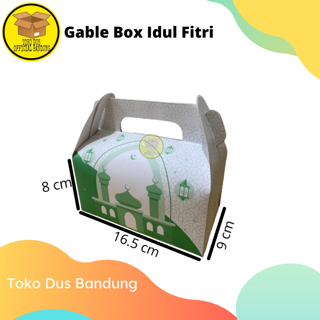

(Isi 25 Pcs) Gable Box Idul Fitri/Box Kue/Box Ulang Tahun/Box Hampers/Box Termurah Langsung Dari