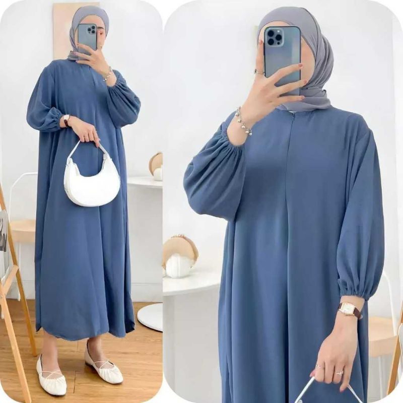 DRESS BASIC RAYA CRINKLE