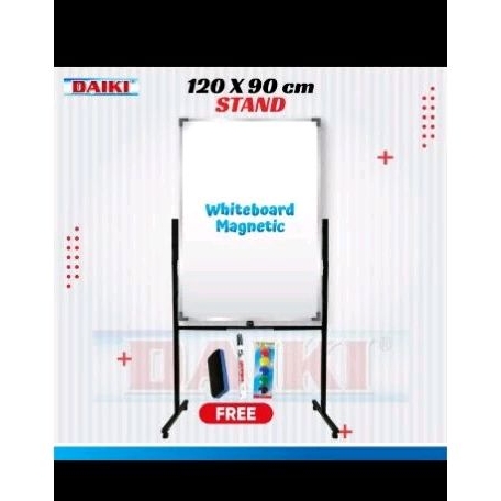 

Whiteboard DAIKI vertikal Double face stand UK 120x90 Cm