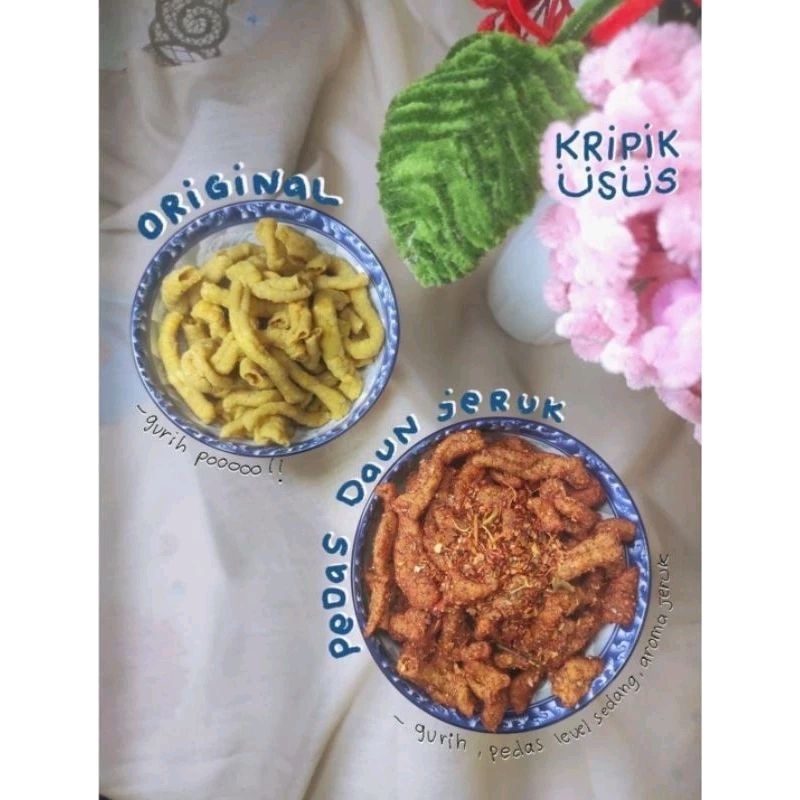 

KRIPIK USUS DAUN JERUK PEDAS / ORIGINAL 500gr