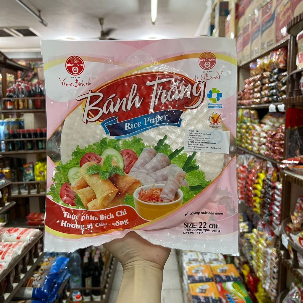 

BICH CHI BANH TRANG RICE PAPER KULIT LUMPIA 22cm 200 g