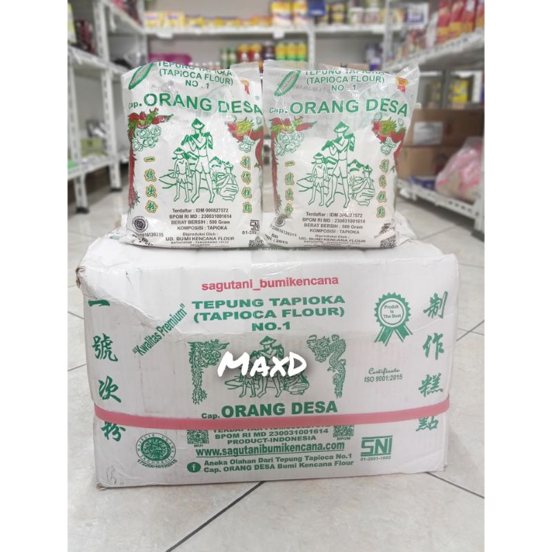 

Tepung Tapioka Orang Desa 500gr × 20 Pcs 1 Dus