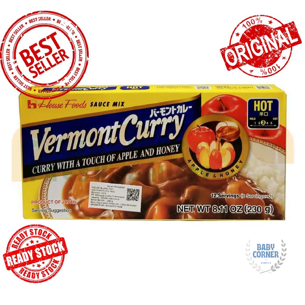 

KARI INSTAN ORIGINAL DARI JEPANG! HOUSE FOODS VERMONT CURRY WITH APPLE AND HONEY HOT