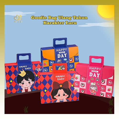 

WED Goodie Bag Ulang Tahun Anak Karakter Lucu/ Paperbag Ulang Tahun Anak / Goodie Bag Ulang Tahun Bermacam Karakter / Tas Hadiah Sovenir Ulang Tahun PP26