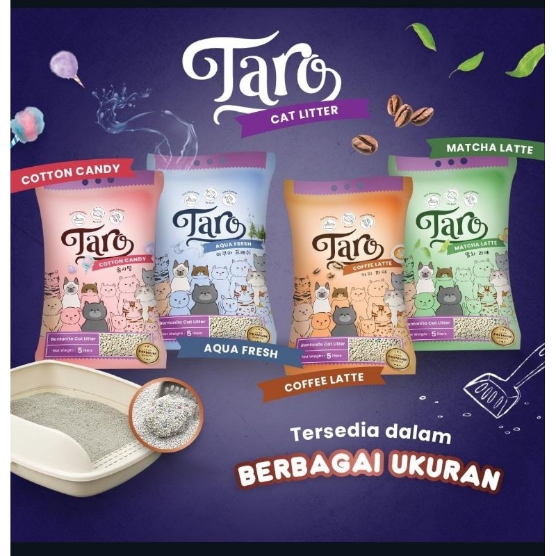 Pasir Kucing Taro 10 Liter pasir kucing gumpal 10 Liter