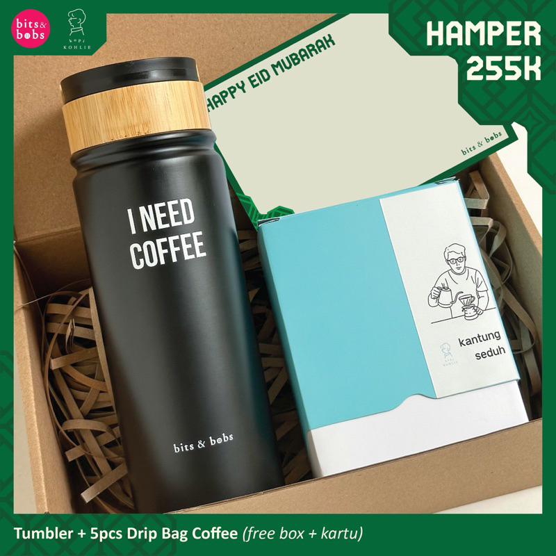 

bits & bobs - Hamper 255k (Tumbler + 5pcs Drip Bag Coffee)