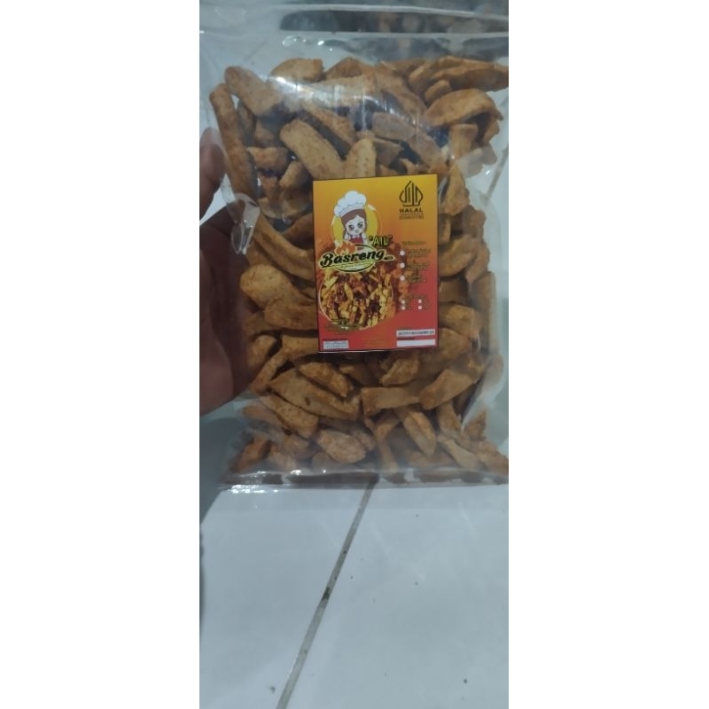 

basreng ail pedas kering daun jeruk