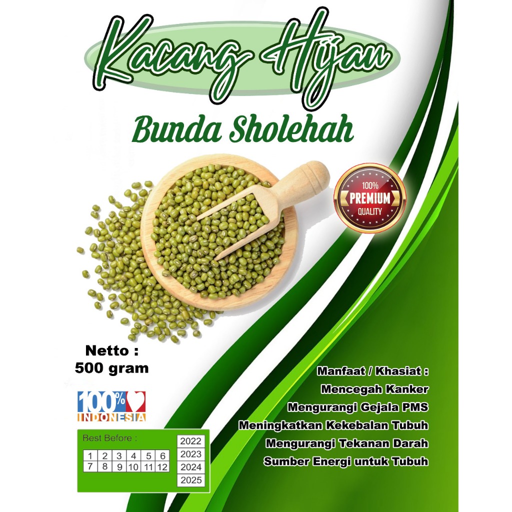 

Kacang Hijau Kacang Hijau Sayuran kacang hijau bubur 500 GR BUNDA SHOLEHAH VIGNA RADIATA