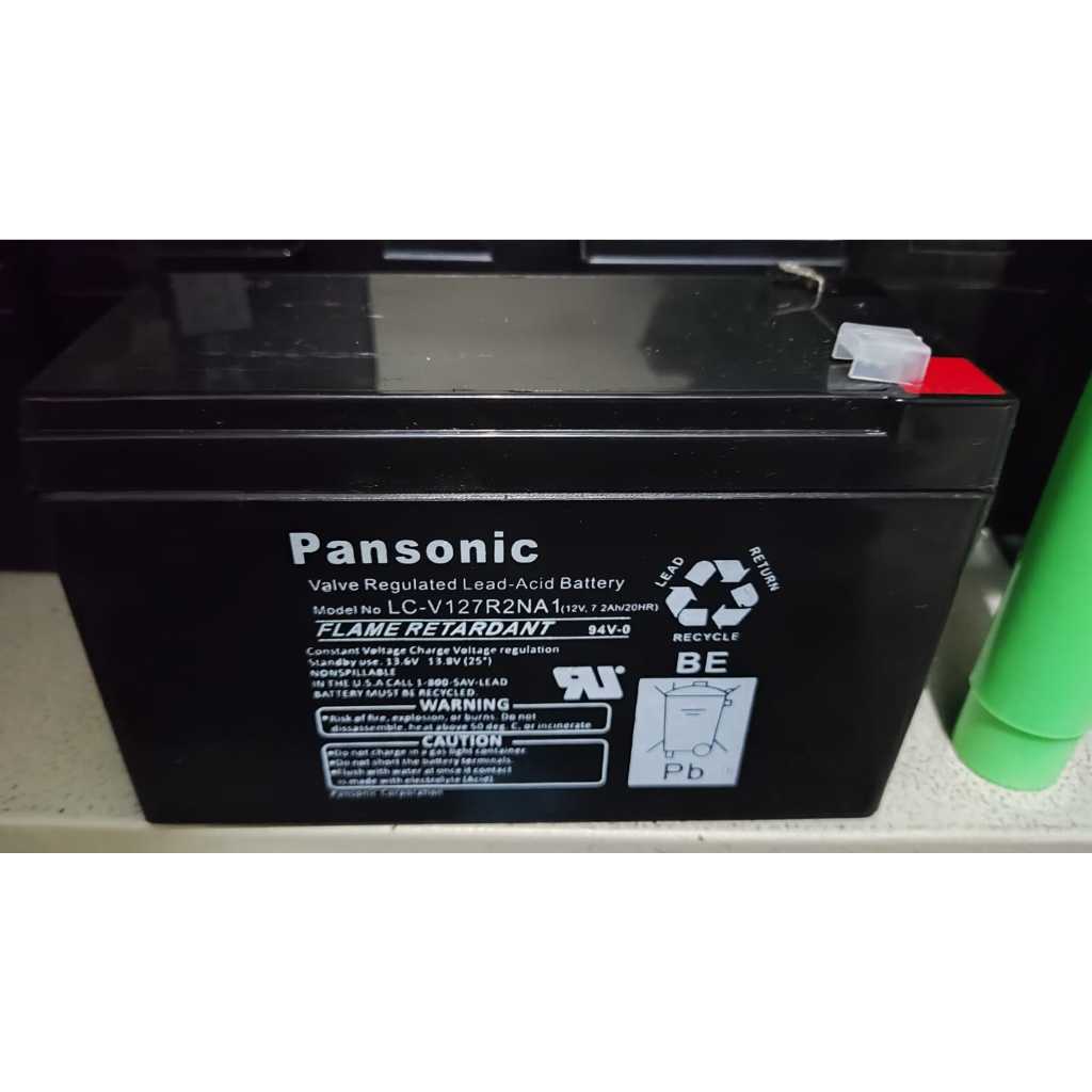 Batrei UPS 12v 12 volt 12 v 7.2ah Pansonic baterai Aki Kering 7a Dry VRLA 7 Amper Battery Accu Maina