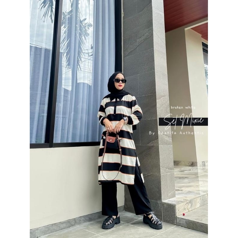 Set Tunik Mixie By Chatifa Original