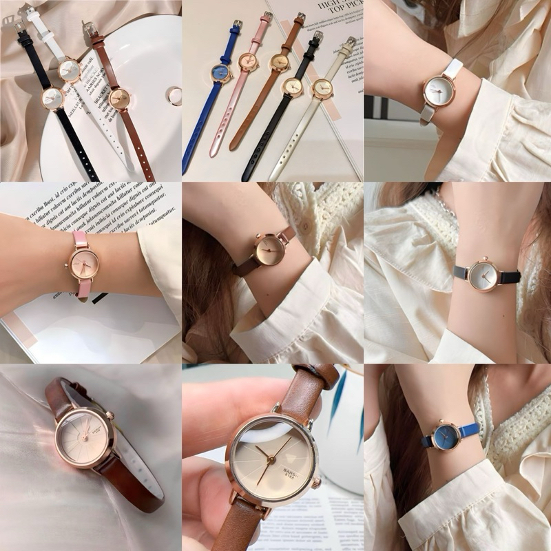 Jam Tangan Wanita Import Barsh Jam tangan viral jam tangan unik Versi Korea Bahan Kulit Jam Tangan M