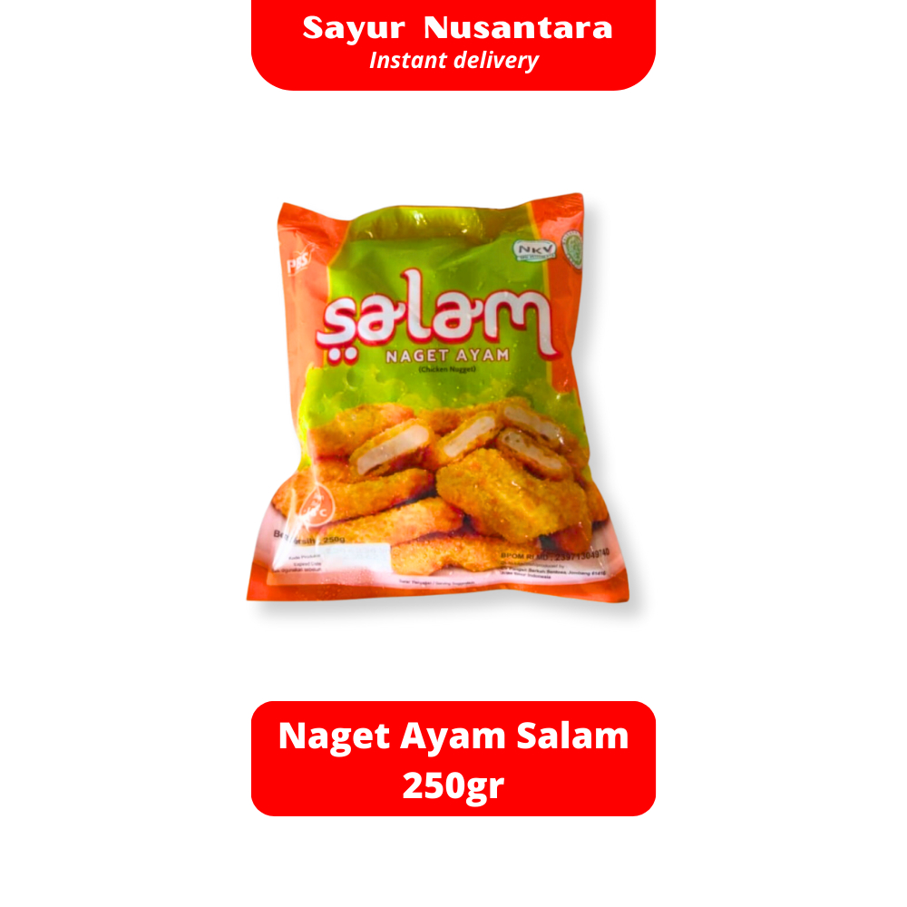 

Naget/Nugget Ayam Salam 250gr Sayur Nusantara