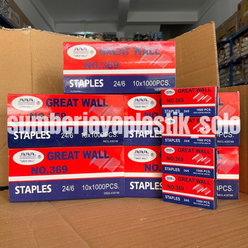 

GREAT WALL ISI STAPLES Greatwall GW No 24/6 isi stapler isi jeglokan