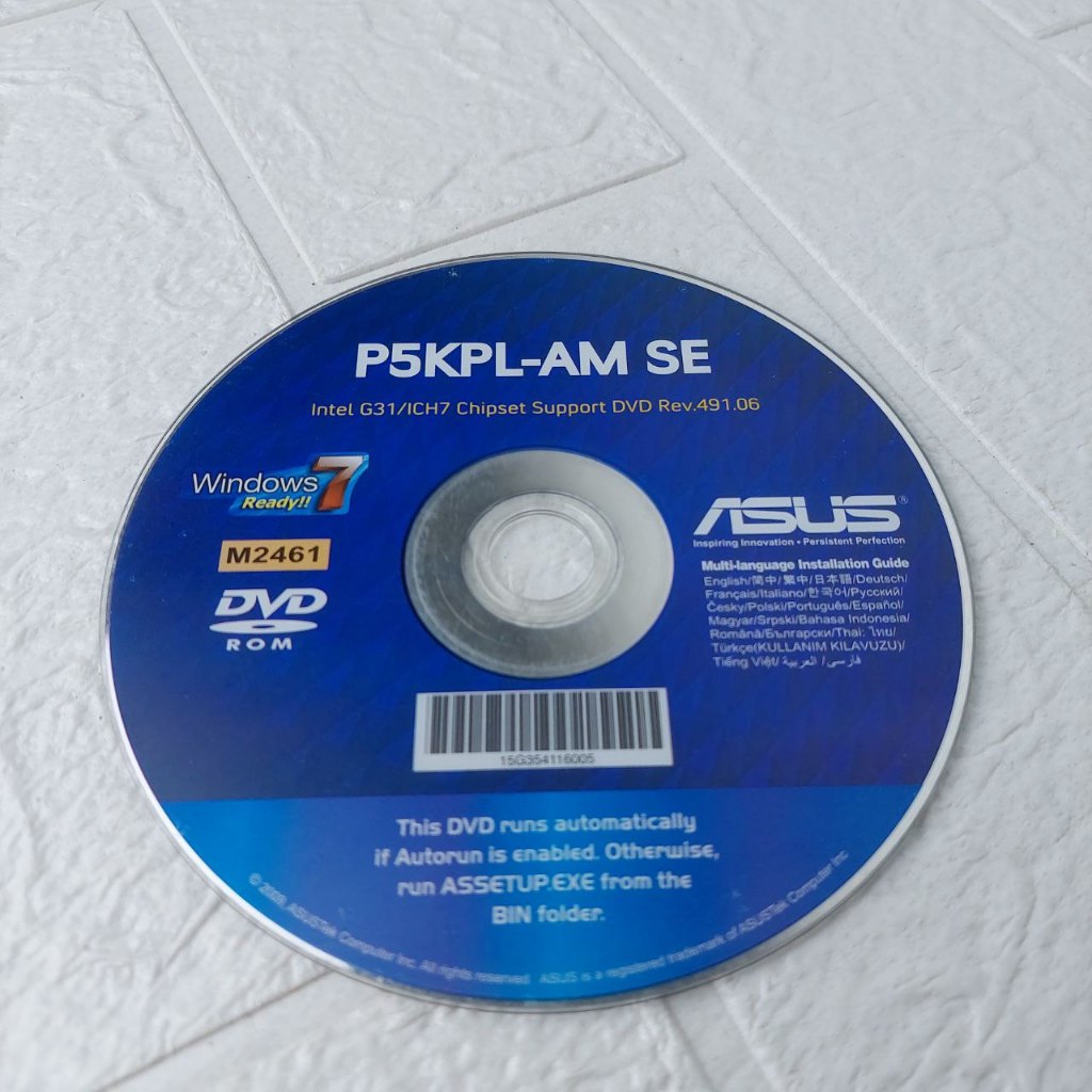 Cd driver motherboard asus p5kpL- AM SE