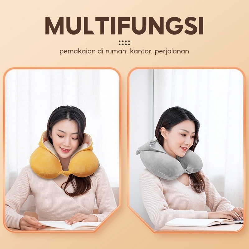 Kkb - Alba Sol Hooded Neck Pillow Bantal Leher