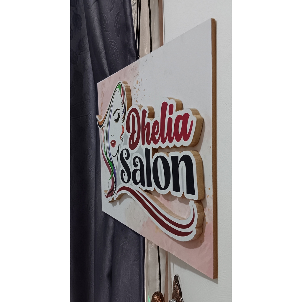 Logo Ukir Kayu Custom