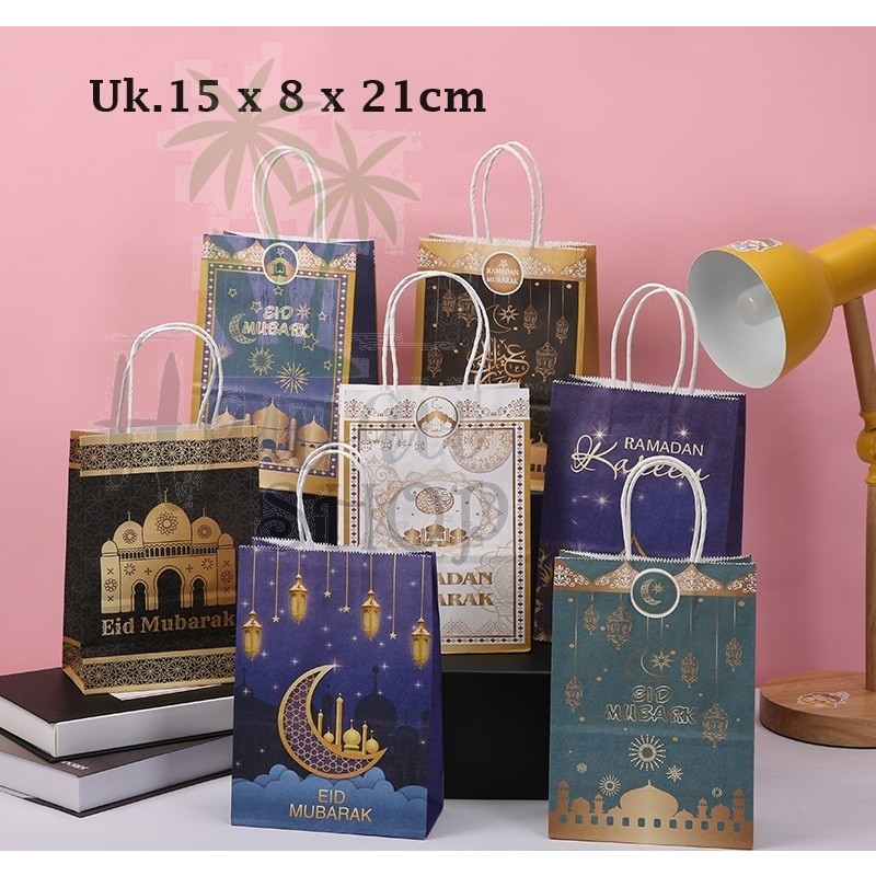

Paper Bag Eid Mubarak / Paper Bag Lebaran / Tas Souvenir