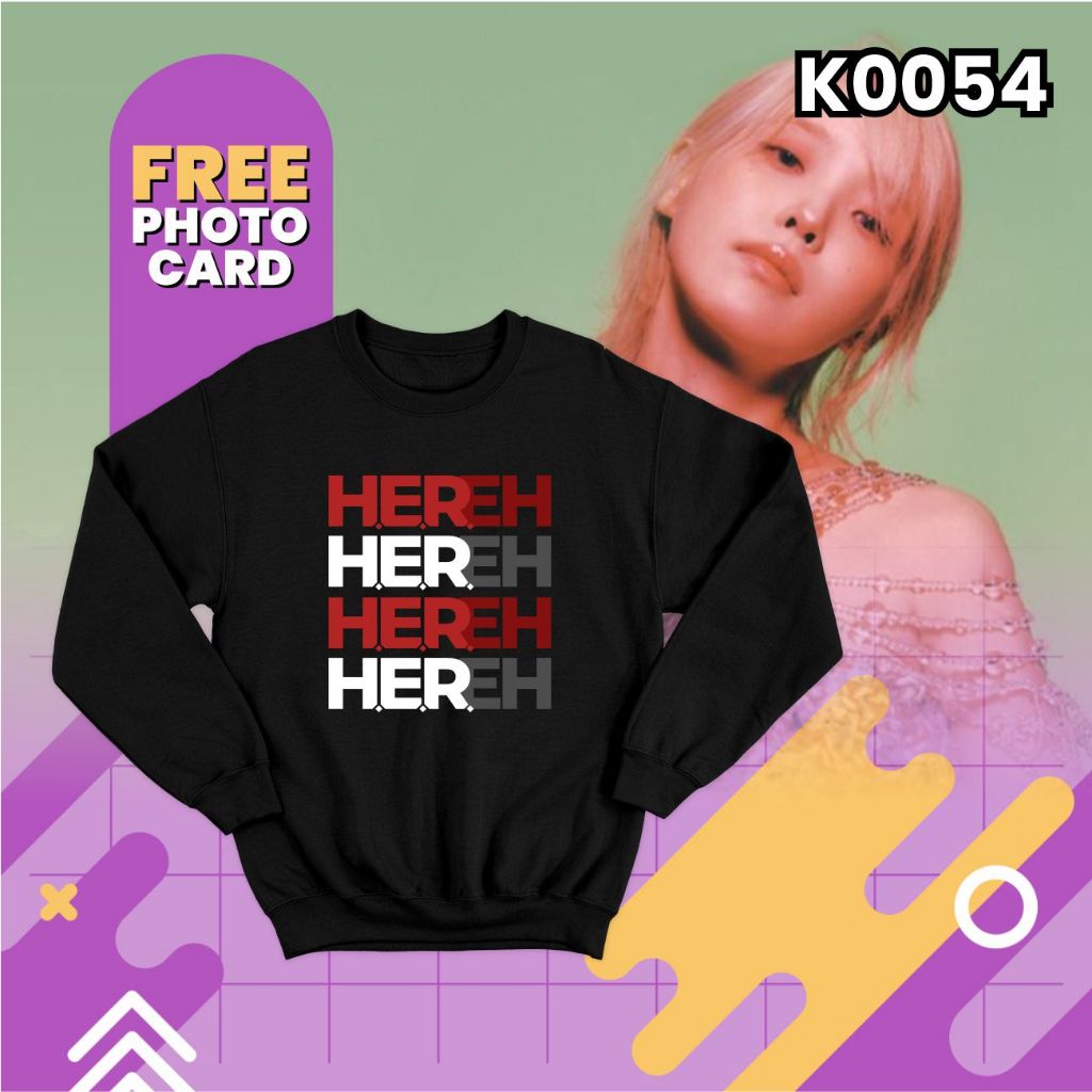 K0054 Sweater IU HER World Tour 2024 Free Photocard