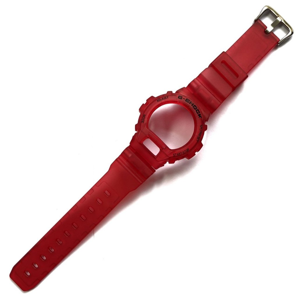 BNB BEZEL STRAP CASIO G-SHOCK GSHOCK DW 6900 DW 6600 JELLY DOFF RED MERAH