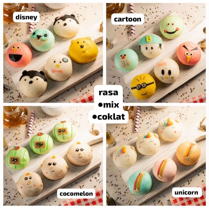 

CUTIPAO" BAKPAO KARAKTER LUCU 6PCS