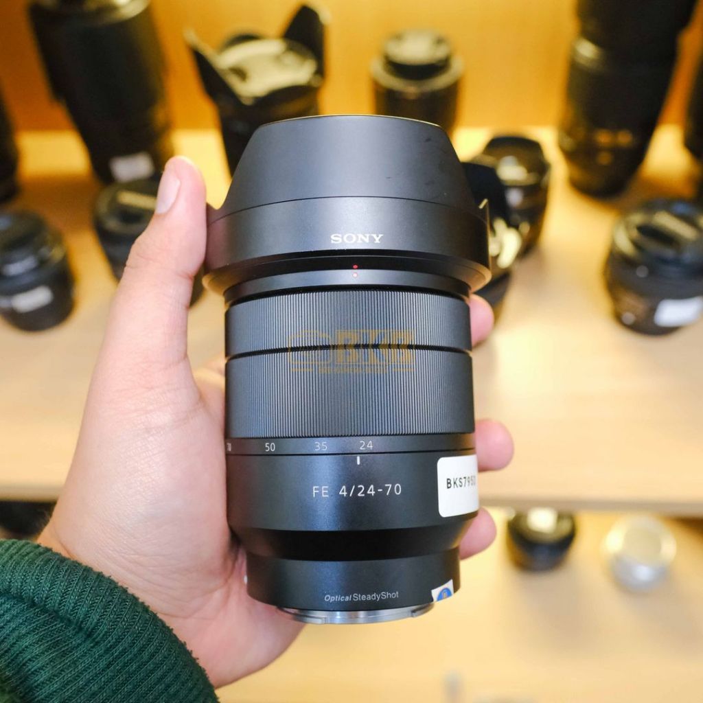 Lensa Sony Zeiss FE 24-70mm F4 Fullset Mulus