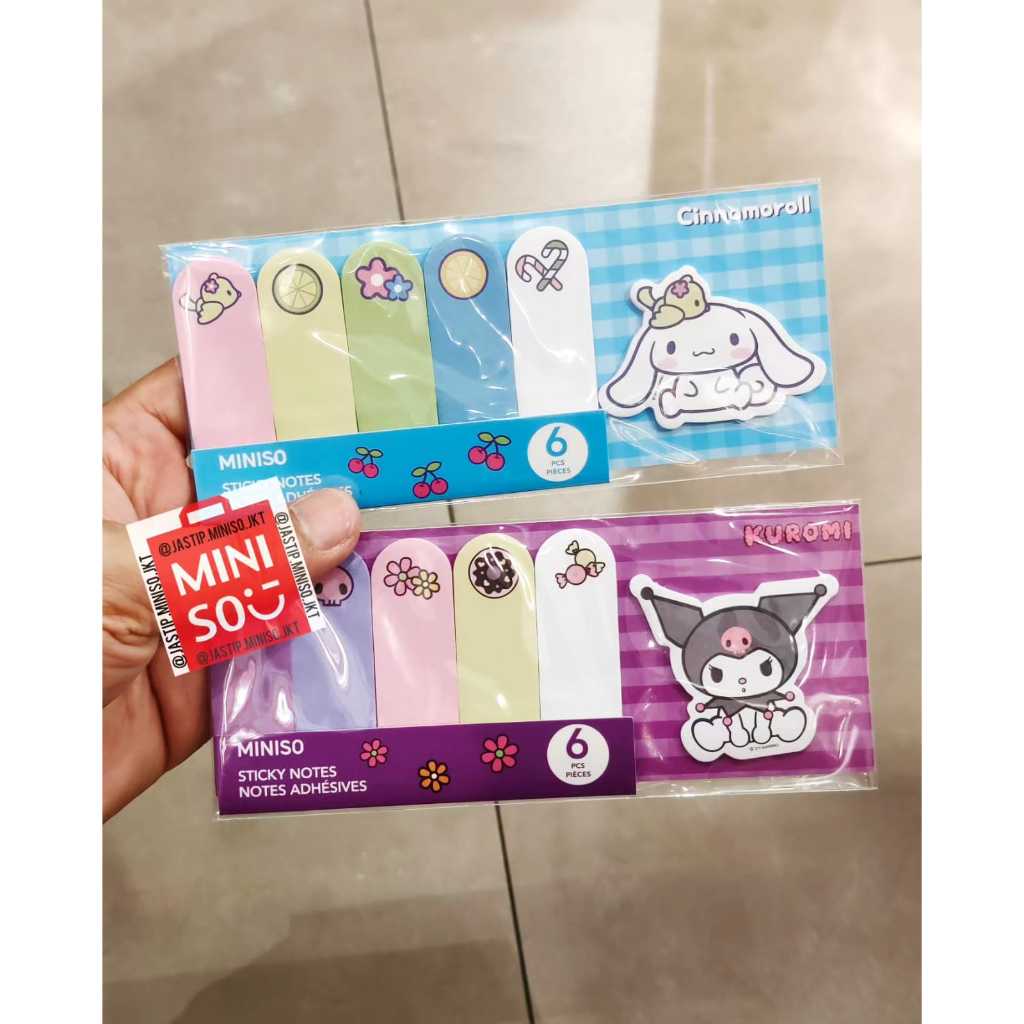 

MINISO x SANRIO Sticky Notes 15 Sheets (Notes 2x6cm, Character 5.8x4cm)
