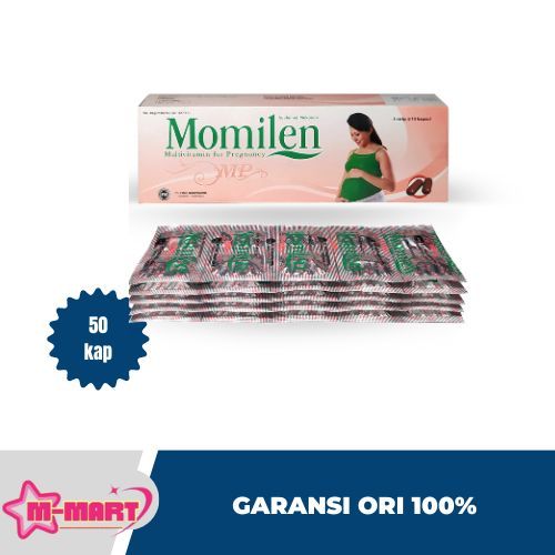 MOMILEN PREGNANCY VITAMIN ASAM FOLAT SUPPLEMEN IBU HAMIL 1 DUS ISI 50 KAPSUL